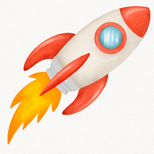Bunte Rakete-Icon